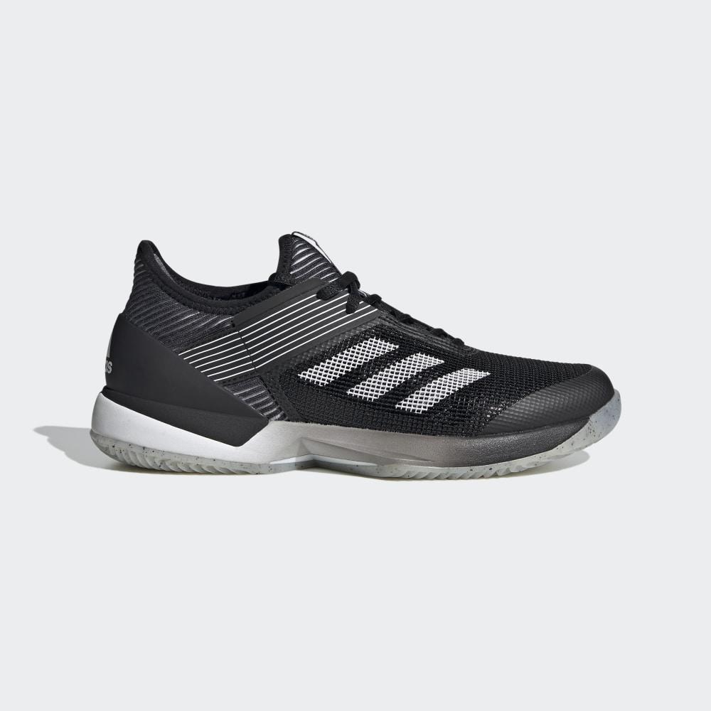 Adidas Women's Adizero Ubersonic 3.0 Clay Tennis Shoes Black/White Ireland FV4053